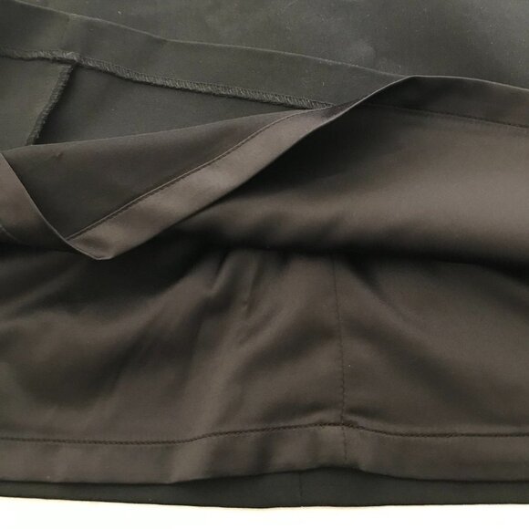 Elle Women's Black A-Line Fully Lined Stretch Skirt - Picture 7 of 12